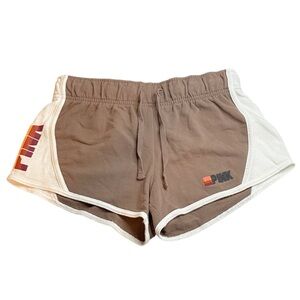 Victoria’s Secret PINK Y2K Sporty Retro Color-block Embroidered Logo Shorts